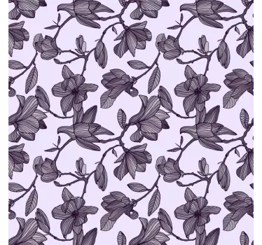 Folie til møbler graceful bloom komponent - TenStickers