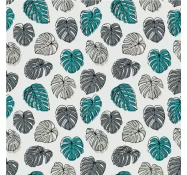 Folie til møbler monstera bladmønster - TenStickers