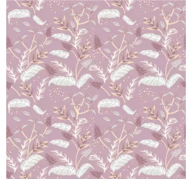 Folie til møbler med botanisk bladmønster - TenStickers