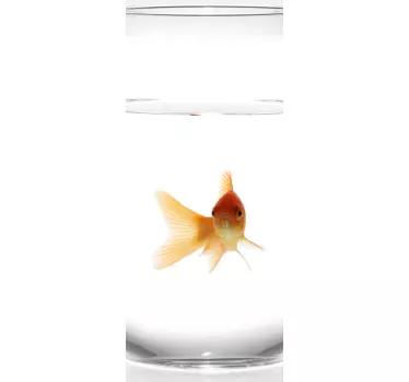 Klistermærke med køleskab med fisk - TenStickers