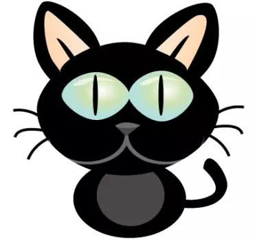 Laptop sticker kat - TenStickers