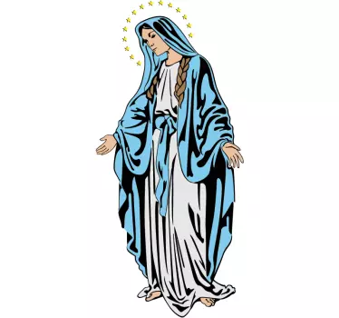 Jomfru mary vægmærkat - TenStickers