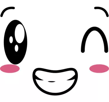 Sjove øjne og tænder køleskabsmærkater - TenStickers