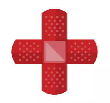 Førstehjælp symbol sticker - TenStickers