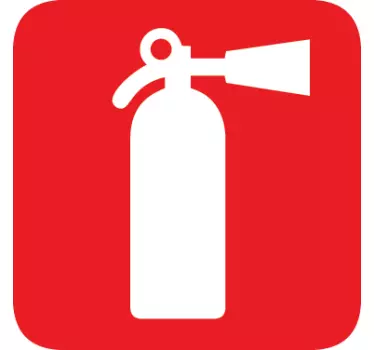 Klistermærke til brandslukker - TenStickers