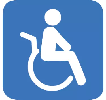 Handicap klistermærke til bil - TenStickers