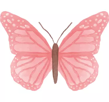 Kantbånd klistermærke elegant pink butterfly - TenStickers