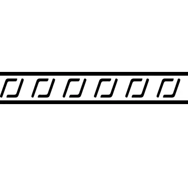 Kantbånd klistermærke elegant linjemønster - TenStickers
