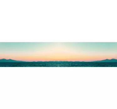 Smuk solnedgang ved søen natur klistermærker - TenStickers