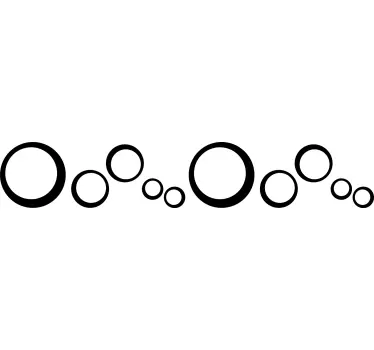 Cirkulært mønster design kantbånd klistermærke - TenStickers