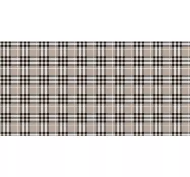Traditionelle skotske grå tartan-mærkater til møbler - TenStickers
