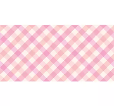 Folie til møbler i pink ternet mønster - TenStickers