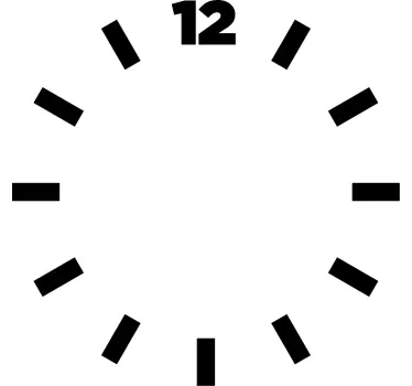 Klistermærke ur moderne minimalistisk ur - TenStickers