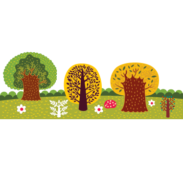 Skov væg klistermærke - TenStickers