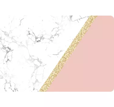 Marmor og glimmer klistermærke til bærbar - TenStickers