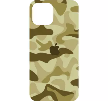 Subtil grøn camouflage iphone-mærkat - TenStickers