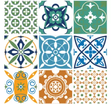 Blanding af porcelænsfliser Fliser - TenStickers