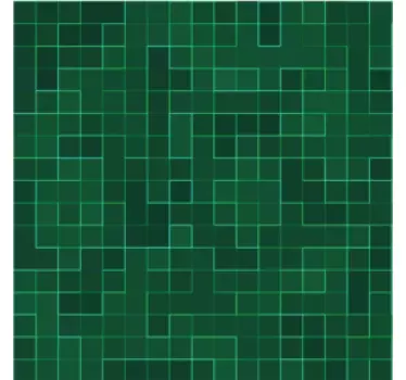 Abstrakt lysegrøn mosaik Fliser - TenStickers