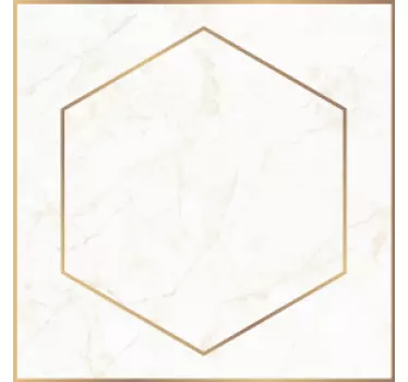 Flise klistermærke hexagonalt marmor look - TenStickers