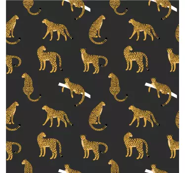 Klistermærke med stilfuldt leopardmønster - TenStickers