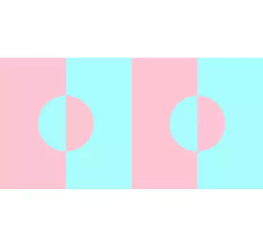 Pastelgeometriske mønstre folie til møbler - TenStickers