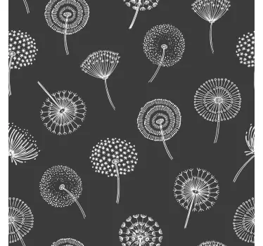 Mælkebøtte blomsterprint folie til møbler - TenStickers