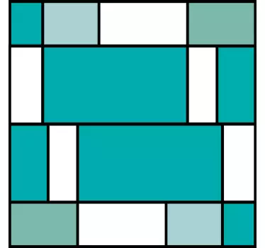 Geometrisk opbevaringsdesign folie til møbler - TenStickers