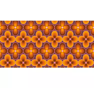 Retro blomstermotiv folie til møbler - TenStickers