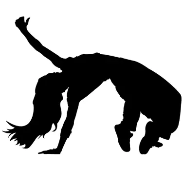 Hip hop danser Wallsticker til stuen - TenStickers