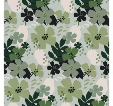 Folie til møbler med blomsterprint - TenStickers