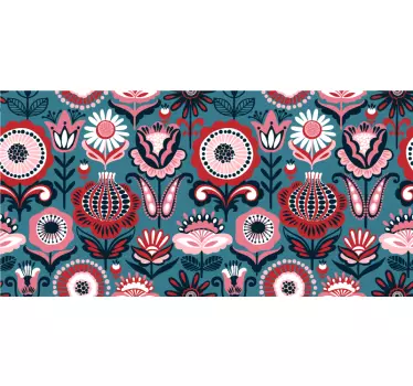 Folie til møbler med blomsterdekoration mønster - TenStickers