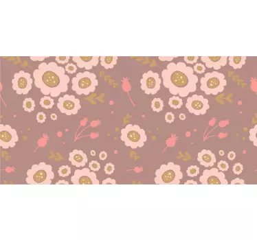 Blomsterdesign i skuffen folie til møbler - TenStickers