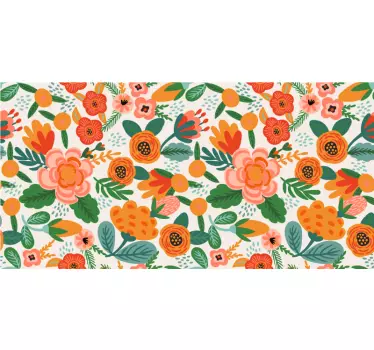Blomsterkompositionsstil folie til møbler - TenStickers