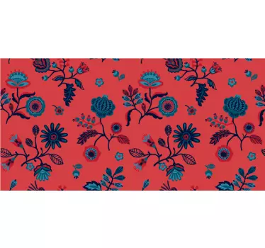 Folie til møbler med livligt blomsterdesign - TenStickers