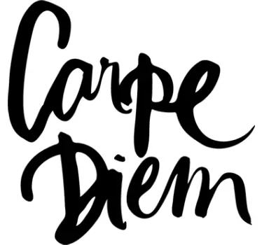Wallstickers tekst Carpe Diem - TenStickers