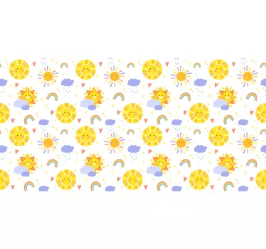 Folie til møbler med solrige legende mønstre - TenStickers