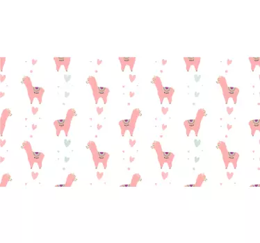 Sødt lama mønster folie til møbler - TenStickers