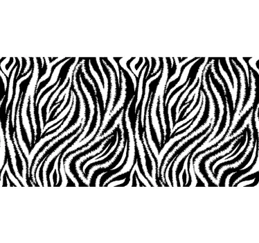 Zebra striber mønster folie til møbler - TenStickers