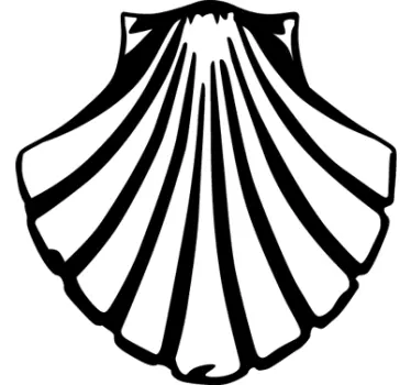 Santiago vieira shell logo klistermærke - TenStickers