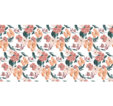 Folie til møbler med blomstrende motivarrangement - TenStickers