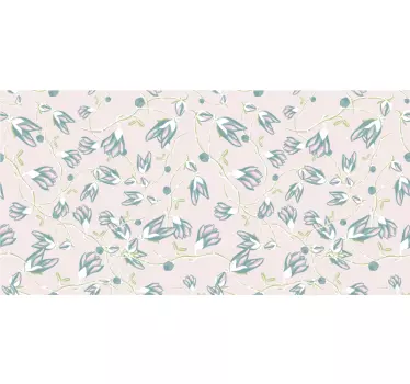 Folie til møbler med blomsterprint skuffe - TenStickers