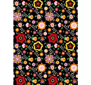 Folie til møbler med retro botanisk motiv - TenStickers