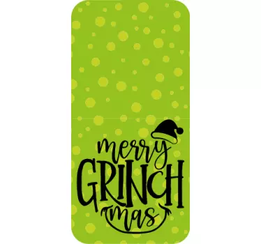 Juleklistermærke grinch juleglæde - TenStickers