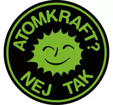 Nej tak til atomkraft klistermærker til bil - TenStickers