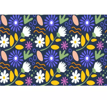 Blomster og blade klistermærker til ladcykel - TenStickers