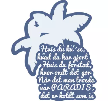 Hvis du forstod citat vægmærke - TenStickers