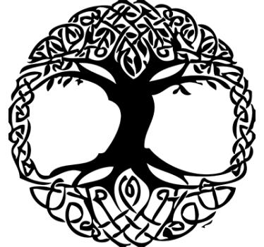 Celtic træ wallsticker - TenStickers