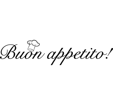 Vinilo decorativo buon appetito wallsticker dyr - TenStickers