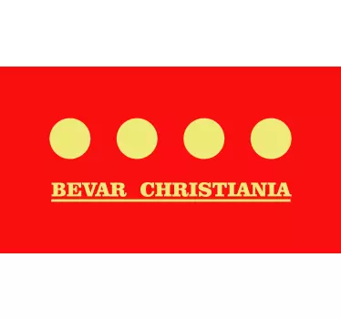 Bevar christiania som freetown banner -mærkat - TenStickers