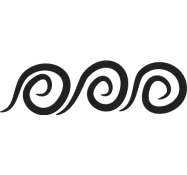 Spiral mønster klistermærke - TenStickers